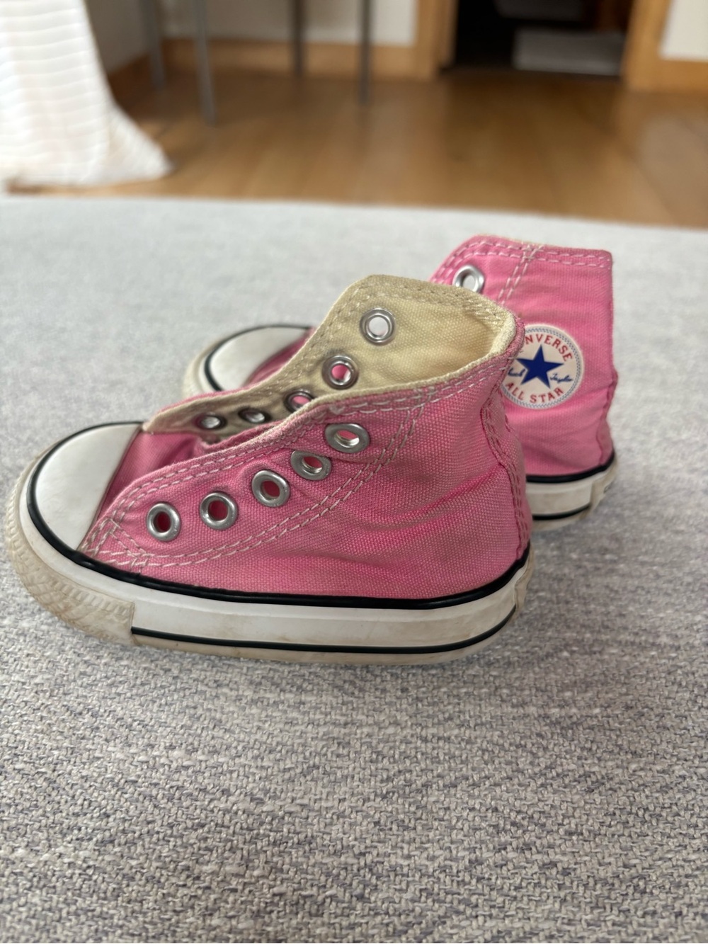Converse Kids Pink High-Top Canvas Sneakers